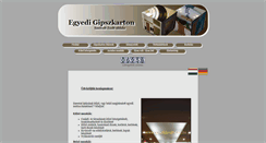 Desktop Screenshot of egyedigipszkarton.hu